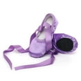 thumbnail image 5 of YYUIJK Girl's Canvas Ballet Dance Toe Shoes Professional Satin Pointe Shoes Purple 2 Years, 5 of 5