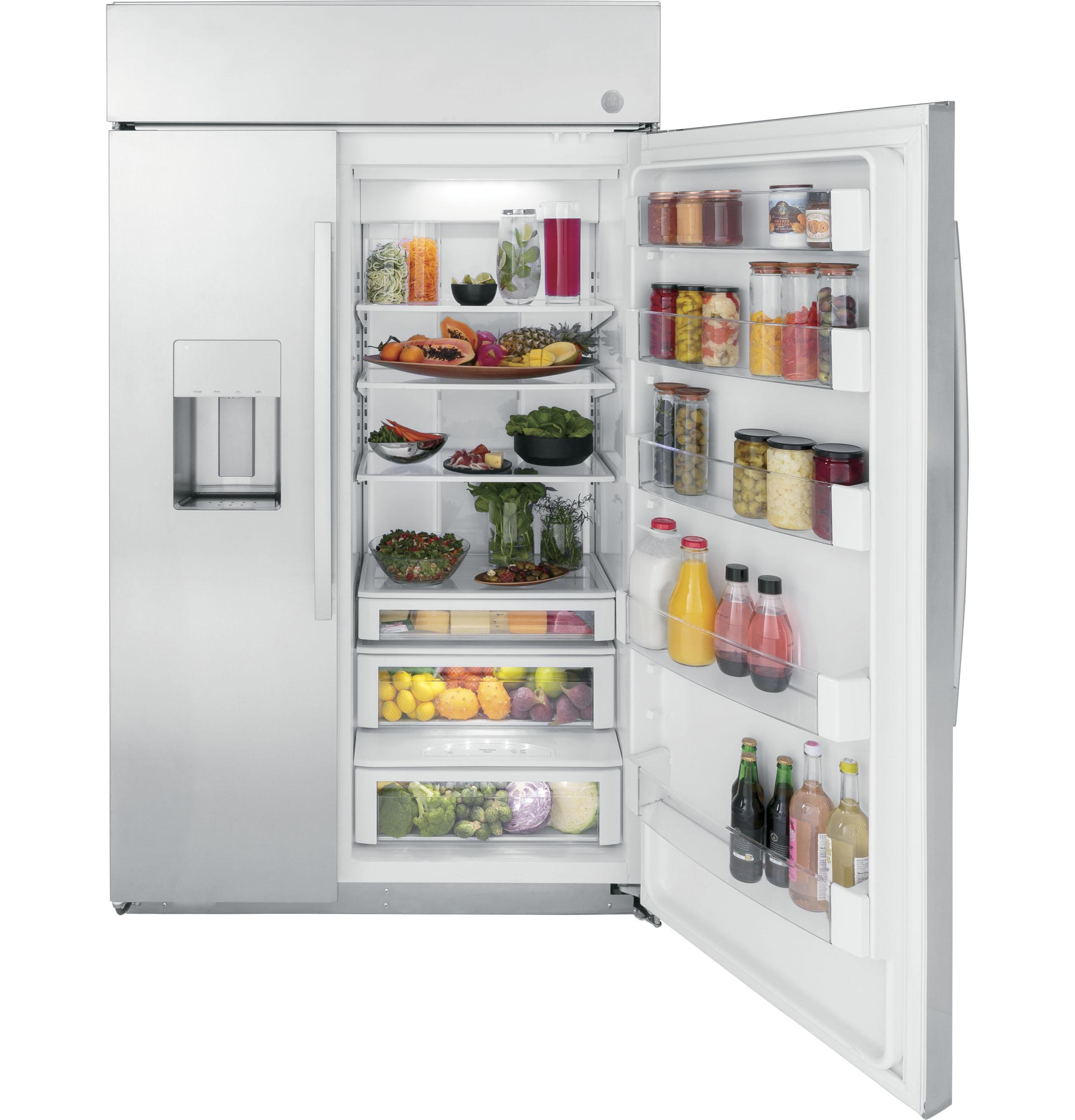 GE APPLIANCES PSB48YSNSS side by side built in refrigerator
