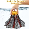 thumbnail image 5 of Decoración de burbujeador de aire para acuario, adorno de volcán realista para pecera de acuario (Volcano-L) para pecera, acuario, 5 of 5