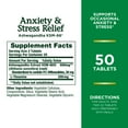 thumbnail image 4 of Nature’s Bounty Anxiety & Stress Relief Ashwagandha KSM 66, L-Theanine, Dietary Supplement, Tablets, 50 Ct, 4 of 7