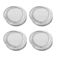 thumbnail image 2 of 4pcs Stainless Steel Mesh Sprouting Lid Mason Jar Lids for Growing Bean Broccoli, 2 of 2