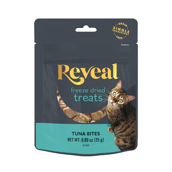 Reveal Pet Food Natural Cat Treats Tuna Freeze Dried 0.88oz Bag