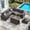 Grey, variant on STARY 6 Pieces Outdoor Sectional Sofa with Wide Armrests, Patio Conversation Set, PE Rattan Furniture Set for Backyard, Grey