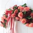 thumbnail image 2 of Nueva flor artificial de primavera y verano tela de seda artificial bandera rosa silla respaldo mesa de flores espejo de flores flor frontal arco de boda decoración ANGGREK  Otros, 2 of 8