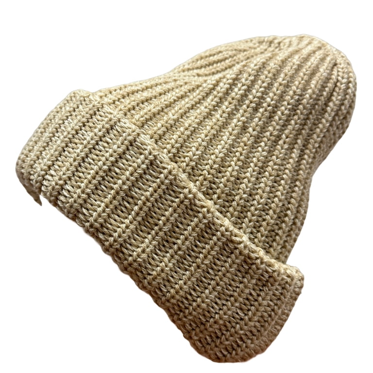 COUVER Unisex Blaze Chunky Cuffed Knit Roll Up Beanie Cap  display picture 3