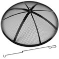 thumbnail image 1 of Fire Pit Screen RGJ con tapa plegable de acero inoxidable de 36 pulgadas, 1 of 9