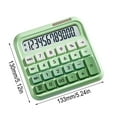 thumbnail image 2 of PPgejGEK 12-Digit Candy Color Calculator with Tilted LCD Display Large Button Auto Power Off 5.32x5.41in, 2 of 6