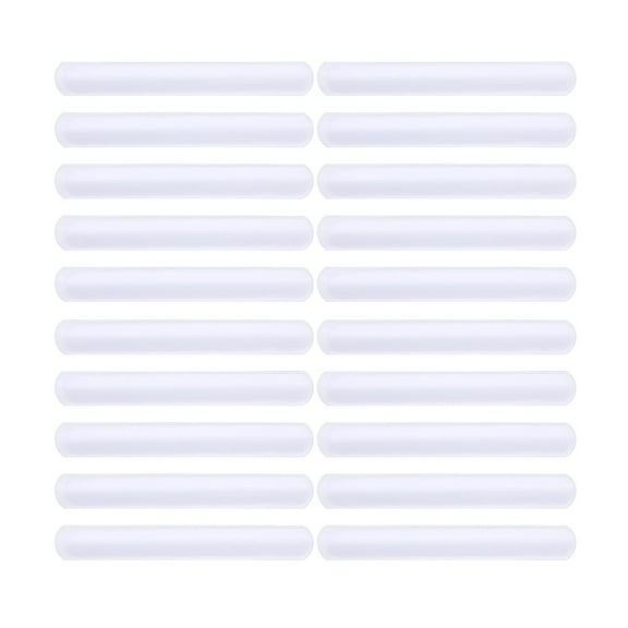 Nmdmisc 20Pcs White PVC Slap Bracelet DIY Blank Wristbands for Kids Birthday Party Gifts School Crafts Graffiti Handmade DIY Double Sided Whiteboard Slap Rings