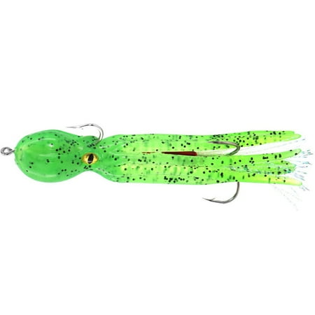 BTOER 1PC 22g/11cm Double Hook Octopus Fishing Lure Artificial Silicone Soft Baits Octopus Swimbaits Fishing Tool Fishing Lure Green