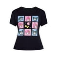 thumbnail image 4 of My Melody and Kuromi Women’s Cotton Graphic Tee with Short Sleeves, Sizes XS-XL, 4 of 5