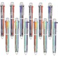 thumbnail image 1 of 12 Pack Multicolor Pens, 6-in-1 Multicolor Retractable Ballpoint Pens With Crday 0.7mm, Funny, 1 of 5