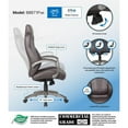 thumbnail image 4 of Boss Office Products Executive Hinged Arm Chair with Casters, Brown, 4 of 10