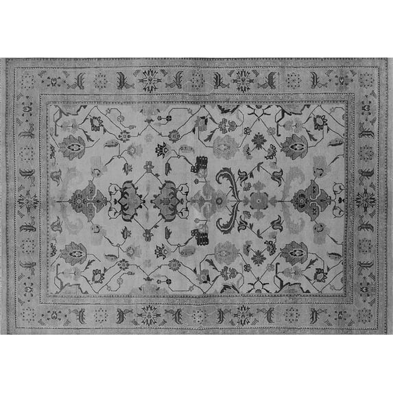 Ahgly Company Indoor Rectangle Oriental Gray Industrial Area Rugs, 5' x 7'