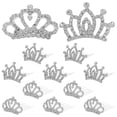 thumbnail image 1 of MasteelfCA 12pcs Extra Miniature Crown Comb Fashion Rhinestone Hairbrush Bridal Side Hair Accessories (2 Patterns Each 6pcs), 1 of 8