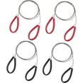 thumbnail image 1 of HUGFEGWE 4 Pcs PVC Pipe Cable Saw Stainless Steel Wire Saw Portable String Rope Saw Survival Wire Saw for Hiking Camping Hunting, Red & Black, 23.62 Inch UA824-12947, 1 of 5