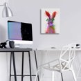thumbnail image 2 of Epic Art 'Rainbow Splash Rabbit 2, Portrait' by Fab Funky, Acrylic Glass Wall Art, 12"x16", 2 of 2