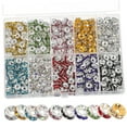 thumbnail image 4 of WHAMVOX 700 Pieces Rhinestone Beads Set Bulk Charm Spacer Beads for Jewelry Making and Crafting, 4 of 8