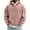 Pink, variant on Kixjoy Sherpa Hoodie Men Big and Tall Flannel Long Sleeve Hoodie Quarter Zip Winter Vintage Wash Sweatshirts Casual Warm Mens Sweatshirt with Pockets Coffee M