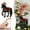 E, variant on Christmas Hanging Ornaments,Christmas Horse Ornaments For Christmas Tree Hanging Decorations Horse Christmas Ornaments Animal Farmhouse Xmas Decor 2D Acrylic Flat Pendant For Xmas Tree Home Decor