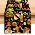 thumbnail image 3 of Mexican Table Runner Colorful Party Dining For Kitchen Day Of The Dead Festival Celebration Disposable Christmas Tablecloths Table for round Tables Retirement Table Clear Tablecloths for Rectangle, 3 of 3