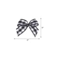 thumbnail image 2 of Uxcell 100Pcs Mini Gingham Ribbon Bow 1" Checkered Fabric Satin Ribbon Bows for Craft DIY Black and White, 2 of 7