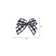 thumbnail image 2 of Uxcell 100Pcs Mini Lazo de Cinta Gingham de 1" de Tela de Satén para Manualidades DIY Negro y Blanco, 2 of 7