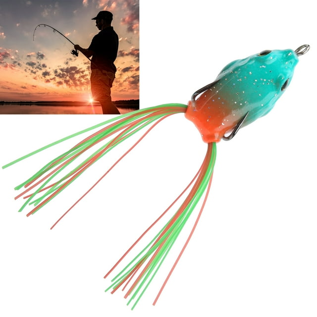 Lure, Bright Color Lifelike Simulated 2 Pointed Barbed Hooks Artificial Fish Snakehead Bait For Bass Pike Snakehead Dogfish Musky 1#,2#,3#
