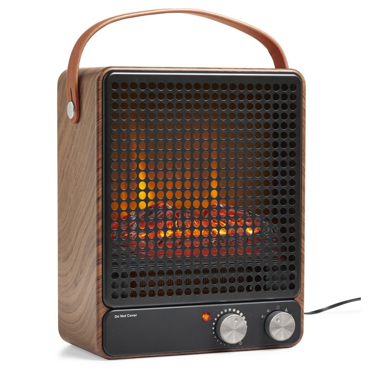 Better Homes u0026 Gardens Freestanding Fan Forced 1500W Portable Fireplace,  Dark Walnut - Walmart.com