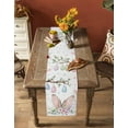thumbnail image 5 of Easter Bunny Table Runner 120 Inches, Retro Funny Rabbit Ears Eggs Tree Floral Bed Runner Dresser Scarves Tabletop for Indoor Outdoor Parties/Ceremony/Banquet, 13"x 120", 5 of 8