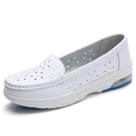 

spring and summer nurse shoes women‘s soft bottom breathable not tired feet deodorant comfortable non-slip hollow thick bottom medical work