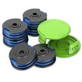 thumbnail image 1 of Dual Line String Trimmer Replacement Spool, Designed for Fast Cutting with Twisted Line Strength, Featuring High-quality ABS Spool for Greenworks Compatibility and Time-saving, 1 of 5