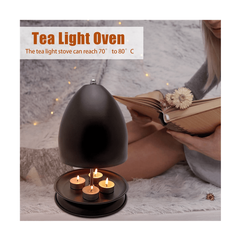 Tea Light Oven for , Tea Light Candle Heater, Metal Candle Room Heater  Bedroom Office Camping 