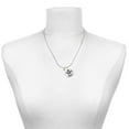 thumbnail image 2 of Delight Jewelry Gold-tone Mini July - Red Crystal Heart - Silvertone Senior Mom Class of 2026 Dome Necklace, 18", 2 of 5