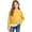 #A01-Yellow, variant on Abcomgle Long Sleeve Shirts for Girls 7-8 Ruffle Lace Hem Bow Crewneck T-Shirts for Girls Fall Ribbed Top for Girls Cute Girls Pullover