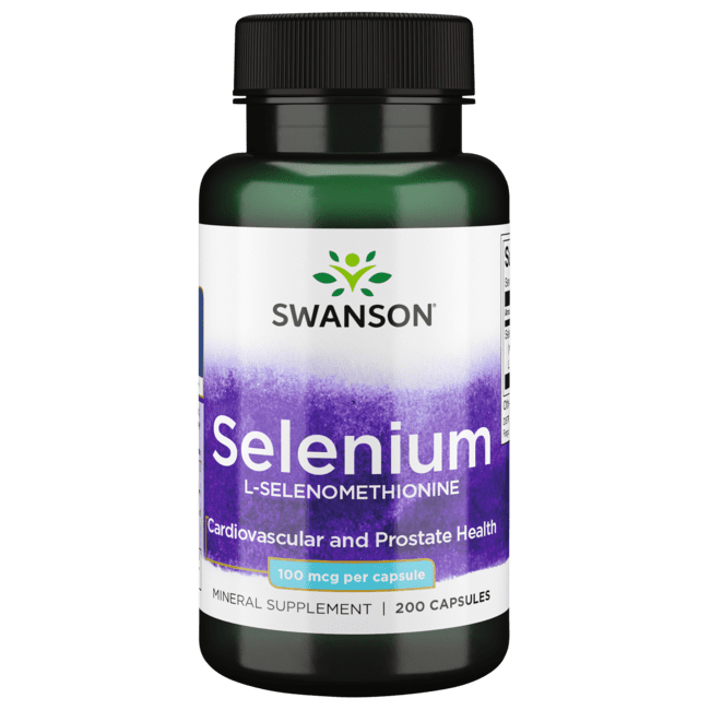 Swanson Selenium L-Selenomethionine 100 Mcg 200 Capsules