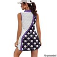 thumbnail image 2 of Yuyamidu Golf Ball Purple Bow Golf Dresses Built in Shorts for Women Funny Halloween Athletic Dress Workout Tennis Golf Dresses Breathable Activewear Tank Dresses, 2 of 8