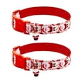 thumbnail image 4 of Milisten Collier pour Chat Rouge 2 Pcs avec Sangle Ajustable et Imprimé du Père Noël pour la Mode, 4 of 8