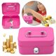 thumbnail image 5 of Contenedor Monedas Caja Ahorro Dinero Metal Con Cerradura Llave Almacenamiento Pequeña, 5 of 9