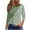 Army Green, variant on ChaoHeng Womens Tops Trendy Casual Womens Tops Plus Size 3/4 Sleeve Front Cutout Allover Print Base Layer Cotton Summer Trendy Tops Red S