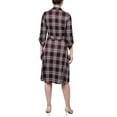 thumbnail image 2 of NY Collection Womens Petites Jersey Shirtdress, 2 of 2