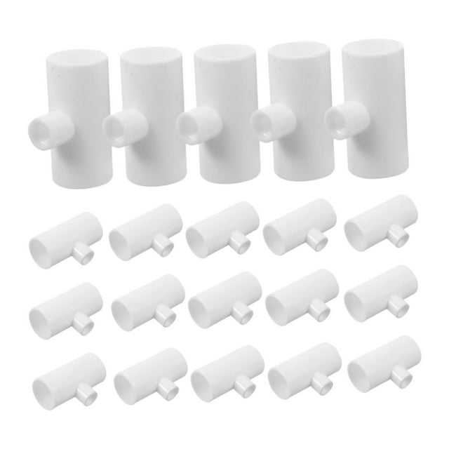 20 piezas de accesorios en T de PVC Strade Fareast Limited para bebederos automáticos de aves de corral