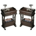 thumbnail image 1 of Home Square Table Martini en Noir Frotté - Ensemble de 2, 1 of 2