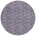 thumbnail image 2 of Addison Rugs Chantille Indoor/Outdoor Transitional Floral Purple Washable Round Rug, 8' x 8', 2 of 6