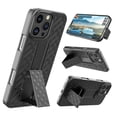 thumbnail image 4 of Hisdou Cover For Apple iPhone 16 Pro,For iPhone 16 Pro Case With Holster,Swivel Belt Clip Holster Shockproof Case With Kickstand Slim,Rugged Cover Black For iPhone 16 Pro|6.3", 4 of 5
