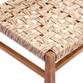 thumbnail image 5 of Christopher Knight Home Outdoor Acacia Wood Wicker Armless Dining Chairs, Teak+Light Gray, Set of 2, 5 of 14