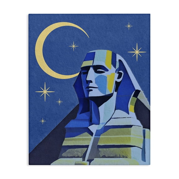 Stupell Industries Eclectic Sphinx with Moon Canvas Art, 16 x 20, by Lil' Rue