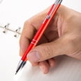 thumbnail image 2 of 2Pcs Ballpoint Pen Black Ink Retractable Plastic Medium Point Advertising Pen for Students, 2 of 7