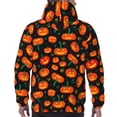 thumbnail image 7 of Lsque Pumpkin Fallen Leaves Pattern Casual Men's Hoodie,Hooded Sweatshirt with Kangaroo Pocket,Pullover Hoodie-XX-Large, 7 of 7