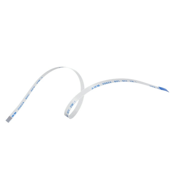 Uxcell FFC Ribbon Flat Flexible Cable 6 Pin 0.5mm 200mm (B Type) for LCD Laptop 20 Pack