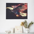 thumbnail image 6 of Naloa Watercolor Bald Eagle Print Canvas Picture,Wall Pictures, Modern Decorative Poster,Art Prints for Bedroom, Toilet, 40 x 30 cm, Built-in Wooden Frame, 6 of 6
